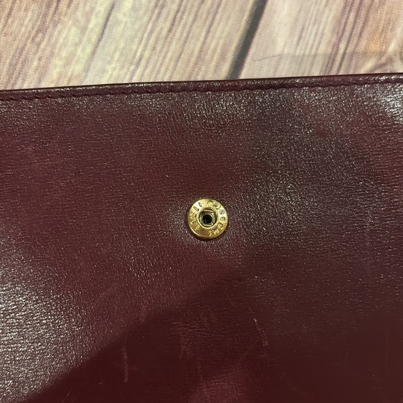Celine maroon color Wallet gold hardware excellent condition soft leather - Picture 5 of 6